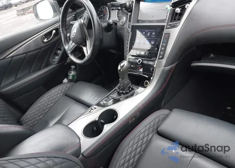 2018 Infiniti Q50 3.0T Red Sport 400 from USA, damaged, VIN JN1FV7AR5JM700384